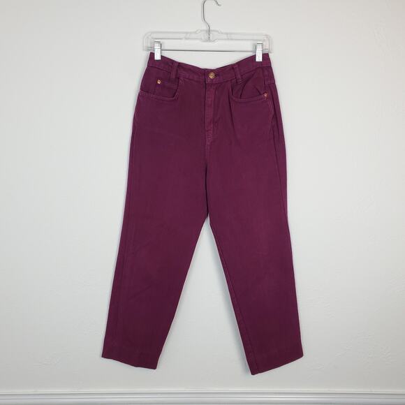 Vintage Denim Mom Jeans Michael G High Waisted Tapered Leg Boho Size 16 - Picture 1 of 14